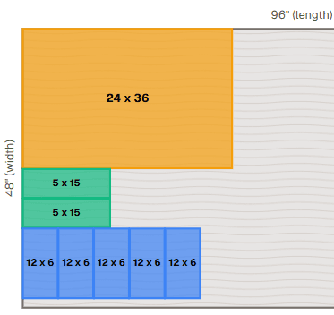 Cut list optimizer preview