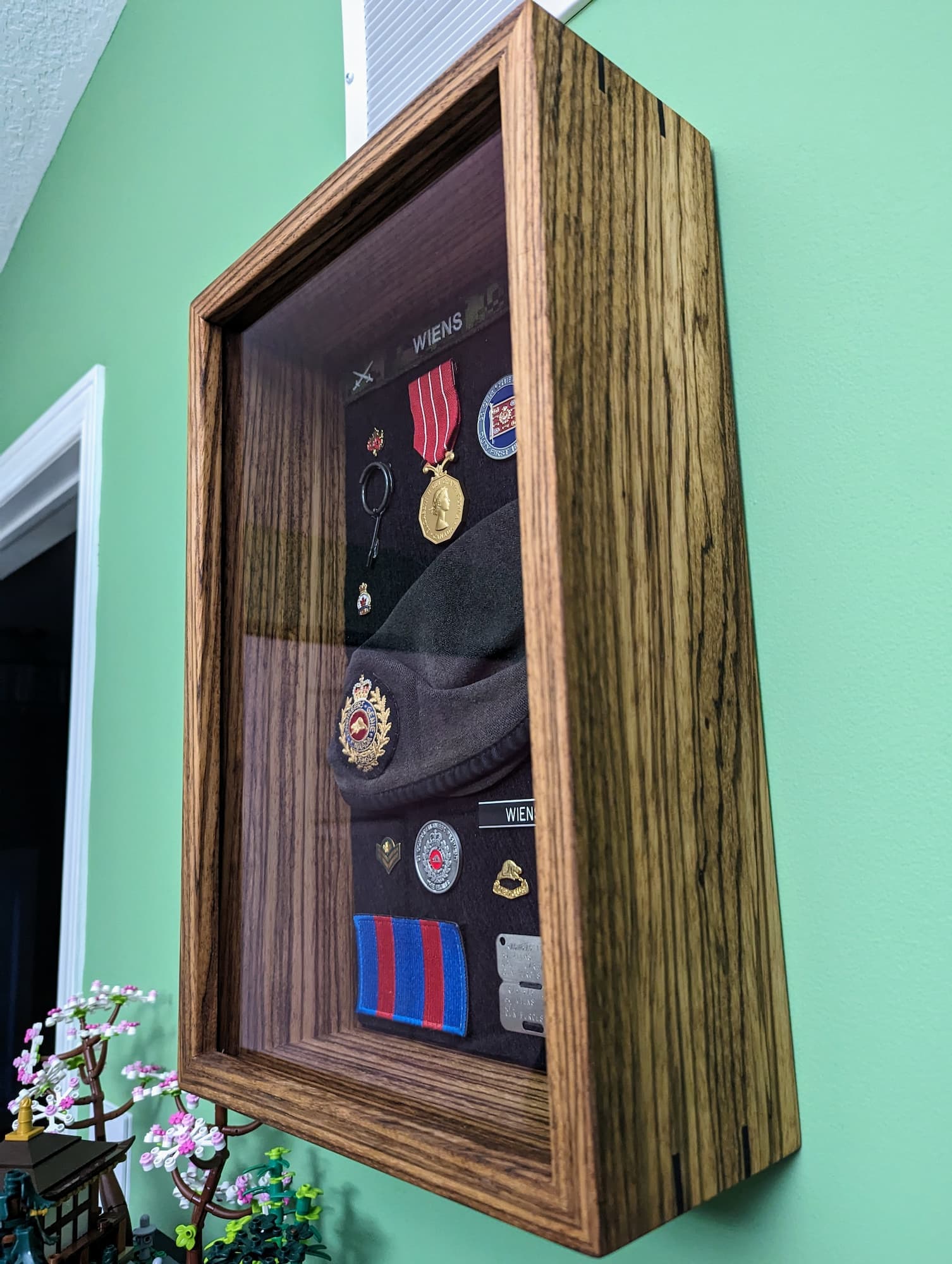 Woodworking project - shadowbox zebrawood