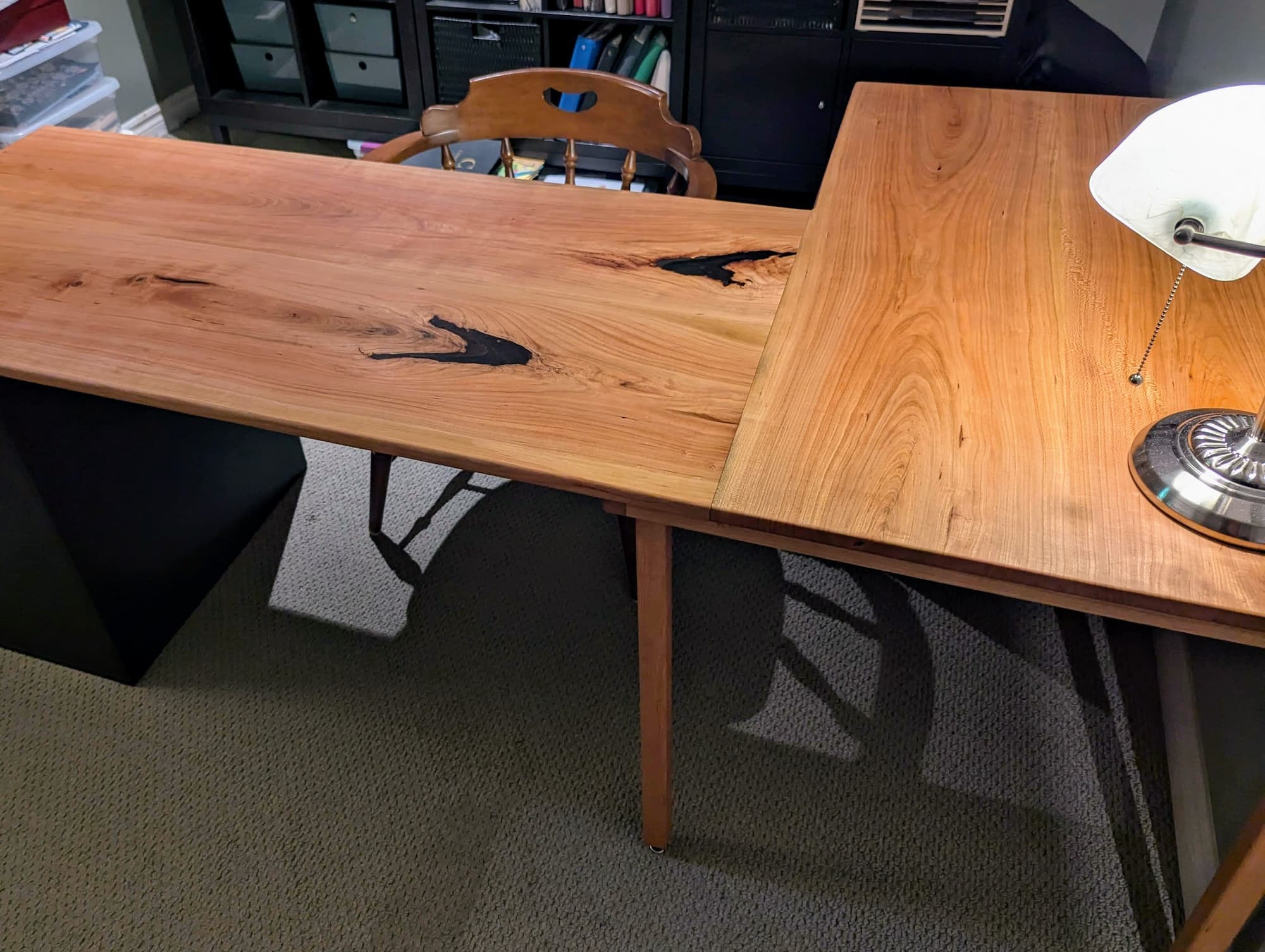 Woodworking project - cherry desk