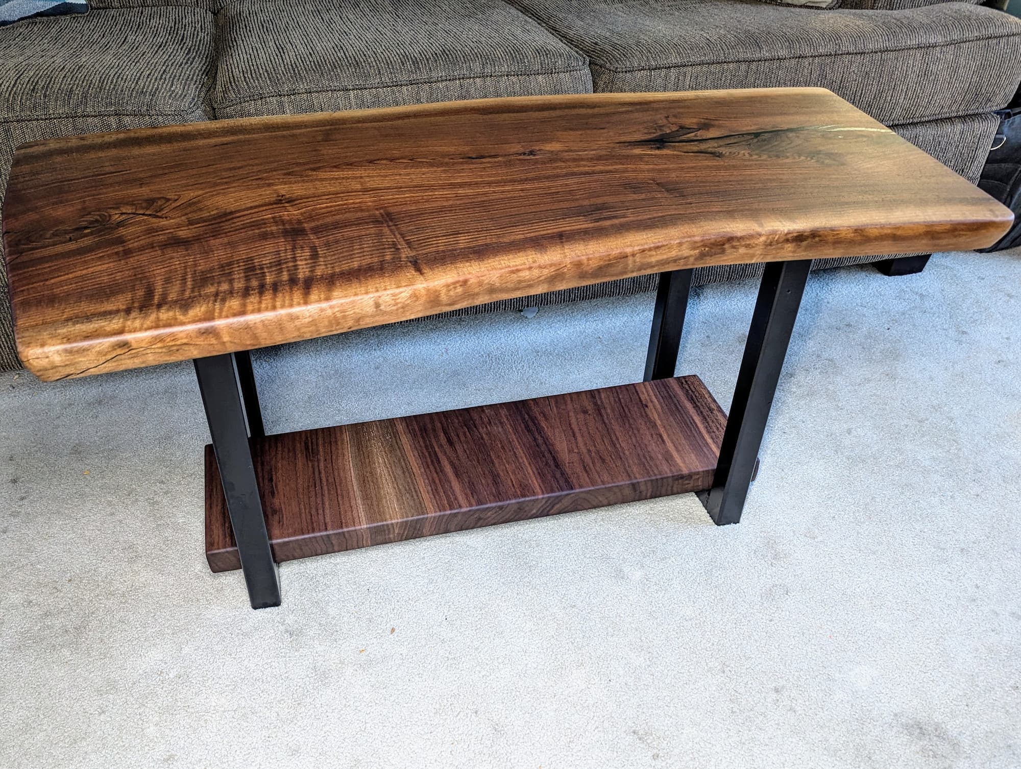 Woodworking project - coffee table walnut