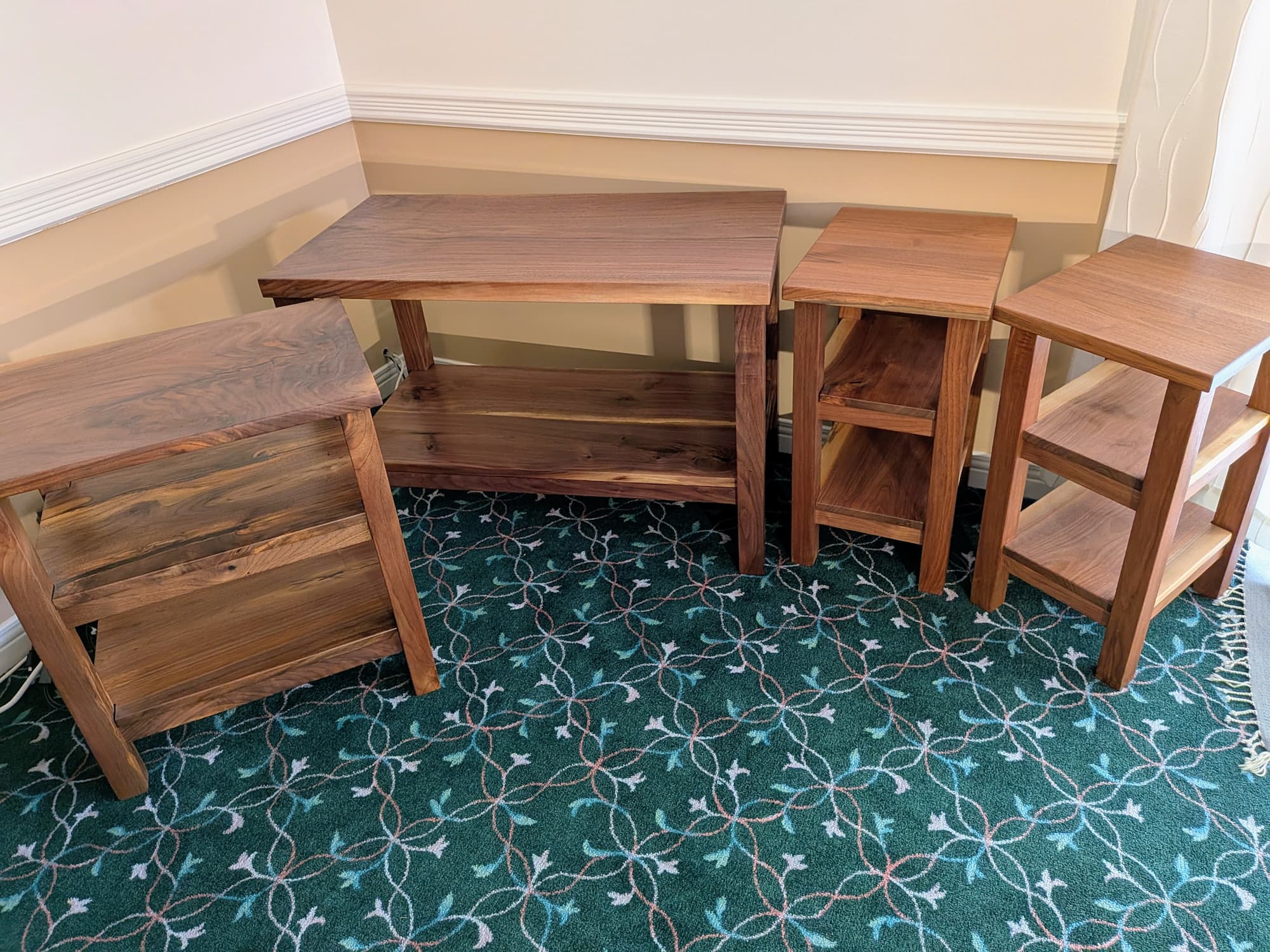 Walnut Table Set